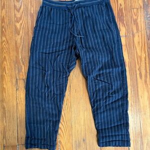 Men's Striped Navy Pants